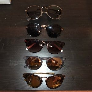 Lot of 5 pairs of sunglasses